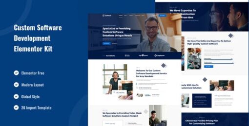Cetech – Custom Software Development Services Elementor Template Kit