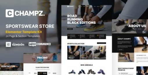 Champz – Sneakers & Sports Apparel Online Store Template Kit
