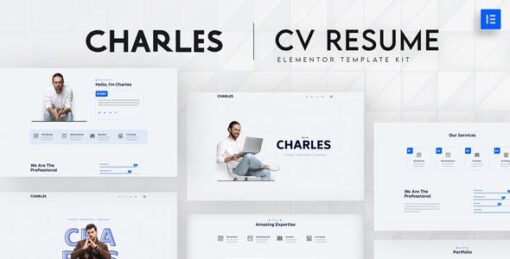 Charles – CV Resume Elementor Template Kit