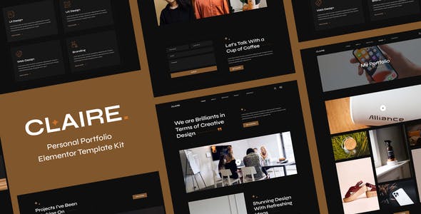 Claire – Personal Portfolio Elementor Template Kit Claire – Personal Portfolio Elementor Template Kit