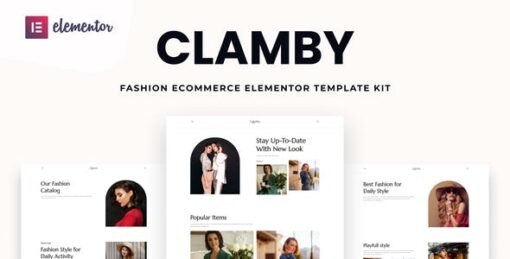 Clamby – Fashion Ecommerce Elementor Pro Template Kit