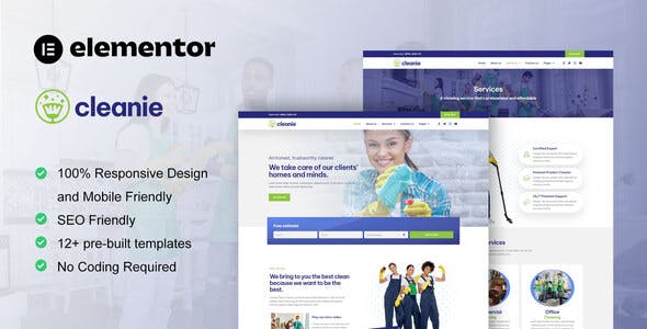 Cleanie – Cleaning Service Company Elementor Template Kit Cleanie – Cleaning Service Company Elementor Template Kit