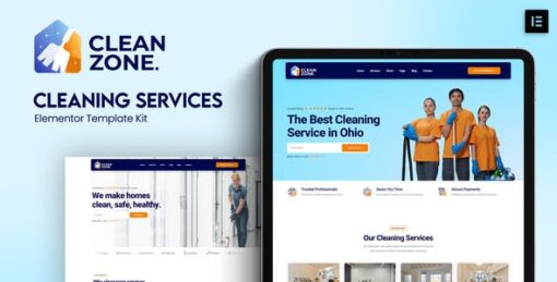 Cleanzone – Cleaning Services Elementor Template Kit