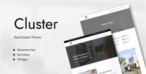 Cluster – Real Estate Elementor Template Kit