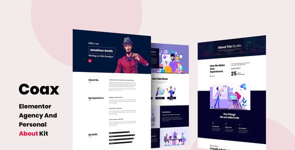 Coax – Agency And Personal About Us Elementor Template Kit Coax – Agency And Personal About Us Elementor Template Kit
