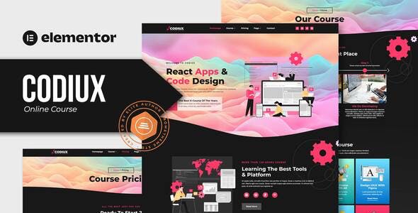 Codiux – Online Course Elementor Template Kit Codiux – Online Course Elementor Template Kit