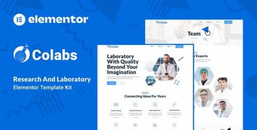 Colabs – Research & Laboratory Elementor Template Kit