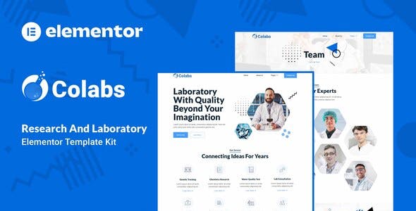 Colabs – Research & Laboratory Elementor Template Kit Colabs – Research & Laboratory Elementor Template Kit