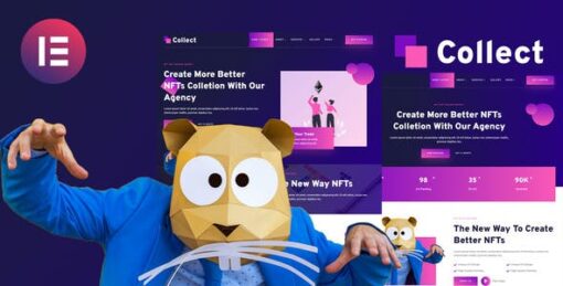 Collect – NFT Design Agency Services Elementor Template Kit