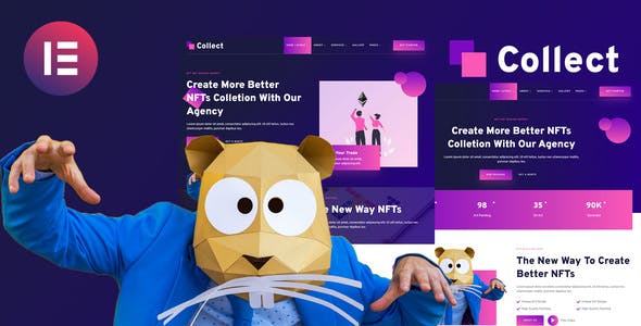 Collect – NFT Design Agency Services Elementor Template Kit Collect – NFT Design Agency Services Elementor Template Kit
