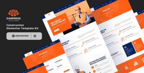 Conpress – Construction Service Elementor Template Kit Conpress – Construction Service Elementor Template Kit