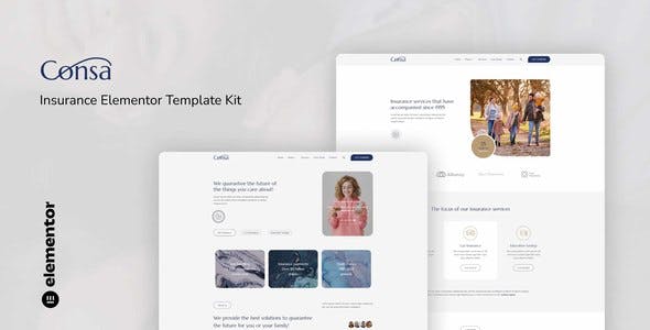 Consa – Insurance Elementor Template Kit Consa – Insurance Elementor Template Kit
