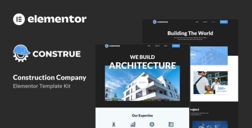 Construe – Construction Company Elementor Template Kit