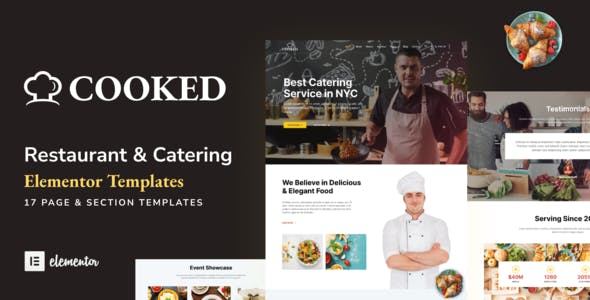 Cooked – Catering & Restaurant Website Elementor Template Kit Cooked – Catering & Restaurant Website Elementor Template Kit