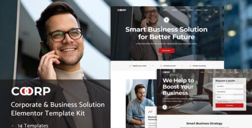 Coorp – Multi-purpose Business Solutions Elementor Template Kit