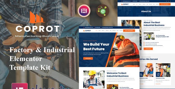Coprot – Factory & Industrial Elementor Template Kit Coprot – Factory & Industrial Elementor Template Kit