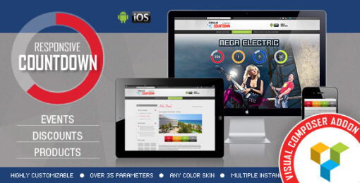 CountDown Pro – Addon For WPBakery Page Builder (formerly Visual Composer)