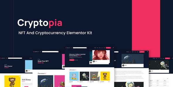Cryptopia – NFT Crypto Sales Elementor Template Kit Cryptopia – NFT Crypto Sales Elementor Template Kit