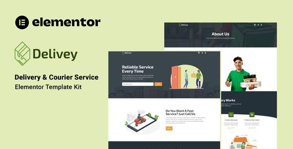 Delivey – Delivery & Courier Service Elementor Template Kit Delivey – Delivery & Courier Service Elementor Template Kit