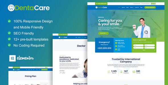 DentaCare – Dentist & Medical Elementor Template Kit DentaCare – Dentist & Medical Elementor Template Kit