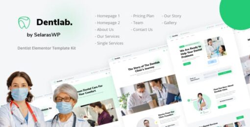 Dentlab – Dentist & Dental Clinic Elementor Template Kit