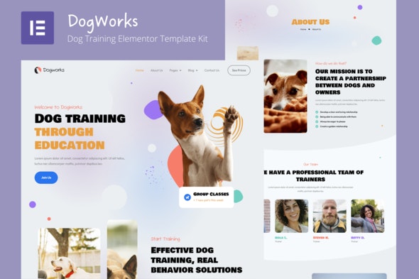 DogWorks – Dog Training Elementor Template Kit DogWorks – Dog Training Elementor Template Kit