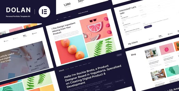 Dolan – Personal Portfolio Elementor Template Kit Dolan – Personal Portfolio Elementor Template Kit
