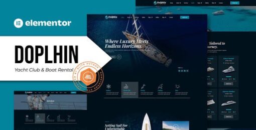 Dolphin – Yacht Club & Boat Rental Elementor Pro Template Kit