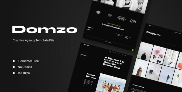 Domzo – Creative Agency Elementor Template Kit Domzo – Creative Agency Elementor Template Kit