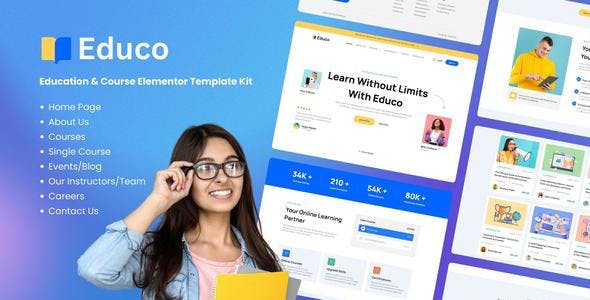 Educo – Education & Online Course Elementor Template Kit Educo – Education & Online Course Elementor Template Kit