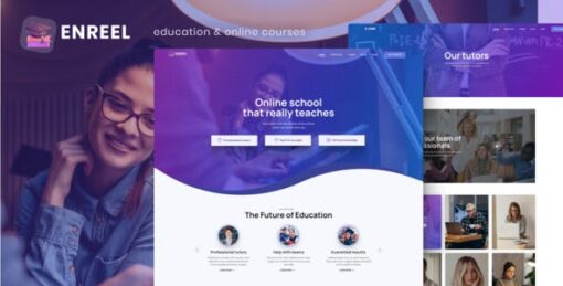 Enreel – Education & Online Courses Elementor Template Kit