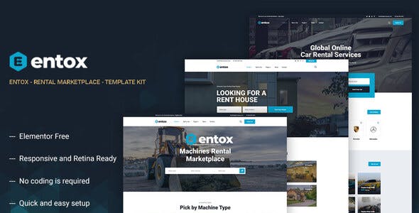 Entox – Car Rental Marketplace Elementor Template Kit Entox – Car Rental Marketplace Elementor Template Kit