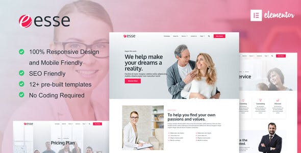 Esse – Life Coach & Consulting Elementor Template Kit Esse – Life Coach & Consulting Elementor Template Kit