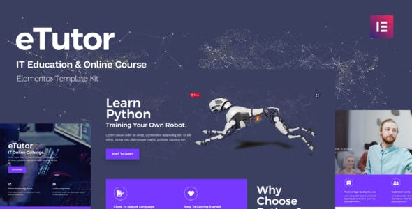 eTutor – Education & Online Course Elementor Pro Template Kit eTutor – Education & Online Course Elementor Pro Template Kit