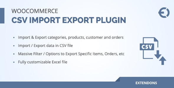 Extendons: WooCommerce CSV import Export Extendons: WooCommerce CSV import Export