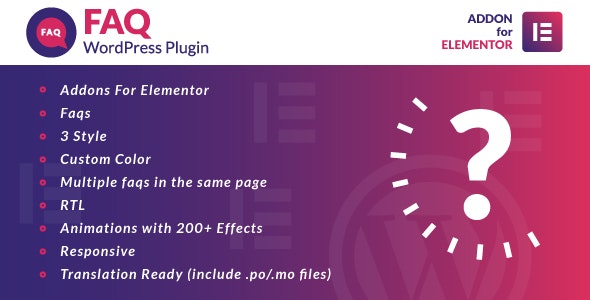 Faq for Elementor Faq for Elementor