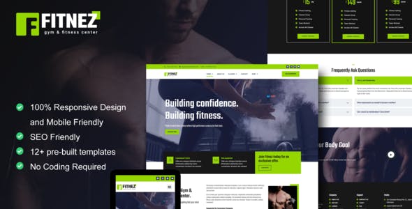 Fitnez – Fitness & Gym Elementor Template Kit Fitnez – Fitness & Gym Elementor Template Kit