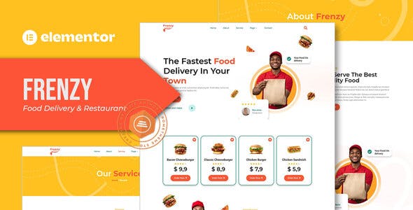 Frenzy – Food Delivery & Restaurant Elementor Template Kit Frenzy – Food Delivery & Restaurant Elementor Template Kit