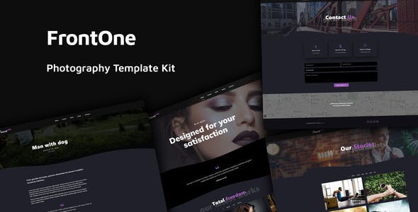 FrontOne – Creative Photography Template Kit FrontOne – Creative Photography Template Kit