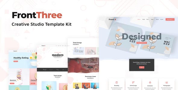 FrontThree – Creative Studio Template Kit FrontThree – Creative Studio Template Kit