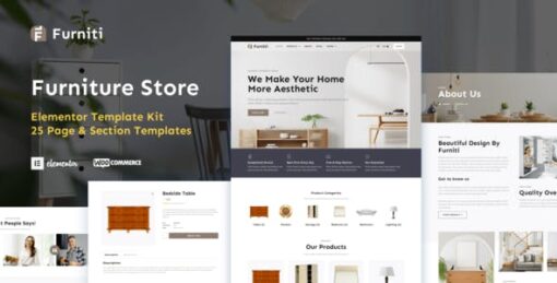 Furniti – Furniture & Home Decor Store Elementor Pro Template Kit