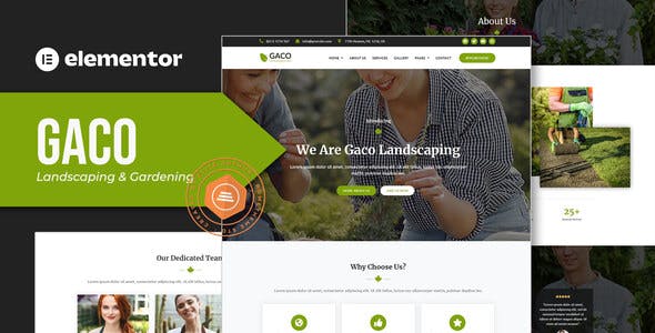 Gaco – Landscape & Gardening Elementor Template Kit Gaco – Landscape & Gardening Elementor Template Kit