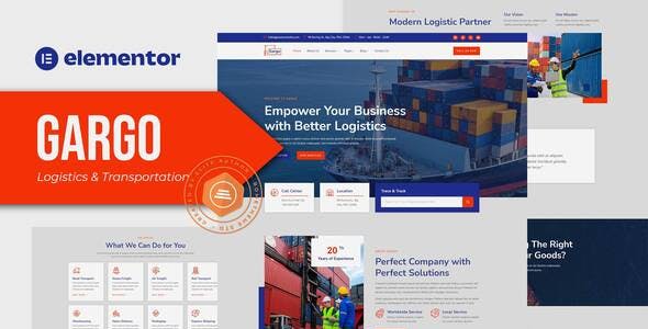 Gargo – Logistics & Transportation Elementor Template Kit Gargo – Logistics & Transportation Elementor Template Kit