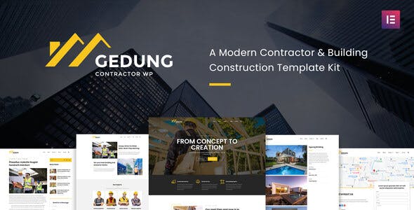 Gedung- Contractor & Building Construction Elementor Template Kit Gedung- Contractor & Building Construction Elementor Template Kit