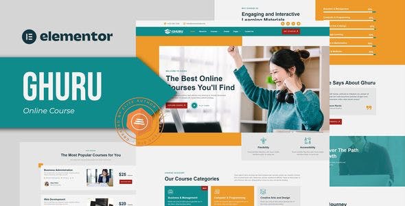 Ghuru – Online Course & Education Elementor Template Kit Ghuru – Online Course & Education Elementor Template Kit