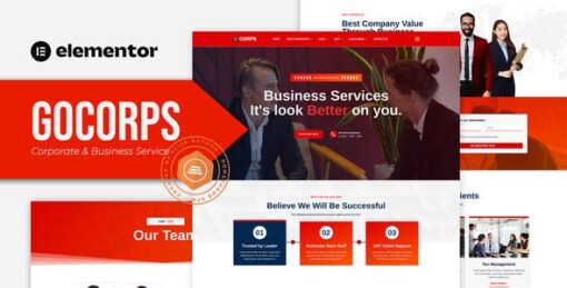 Gocorps – Corporate & Business Service Elementor Kit