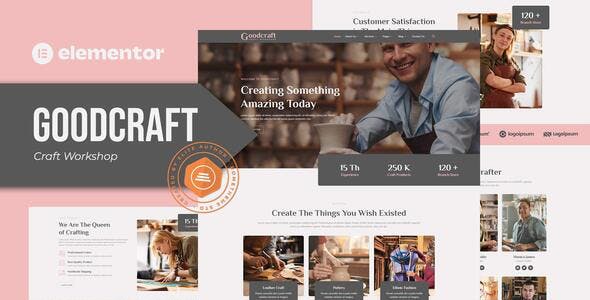 Goodcraft – Craft Workshop Elementor Template Kit Goodcraft – Craft Workshop Elementor Template Kit