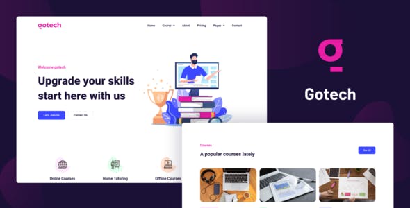 Gotech – Online Course Elementor Template Kit Gotech – Online Course Elementor Template Kit
