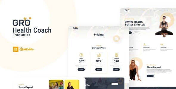 Groweal – Health Coaching Elementor Template Kit Groweal – Health Coaching Elementor Template Kit