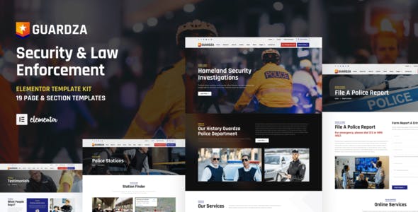 Guardza – Security & Law Enforcement Elementor Template Kit Guardza – Security & Law Enforcement Elementor Template Kit